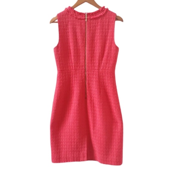Kate Spade Sleeveless Terri Tweed Coral Size 4 Dress - Picture 3 of 8